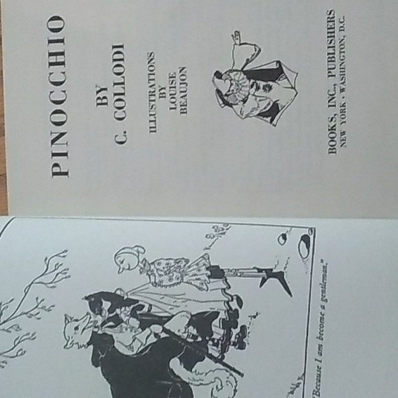 VINTAGE βPINOCCHIO β BOOK SUNBEAM CLASSICS - Picture 6 of 16
